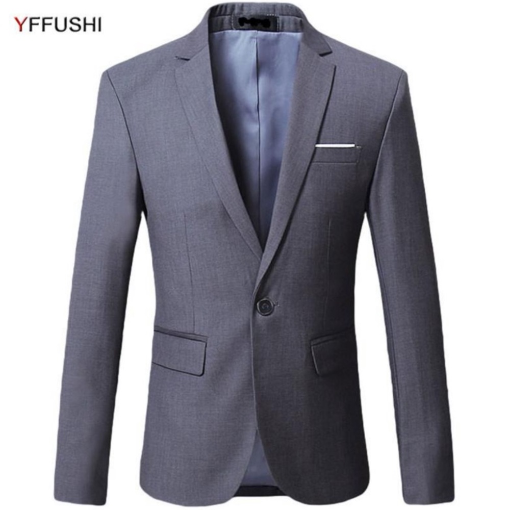 NWT Men’s YFFUSHI Dark Grey Formal Blazer Jacket